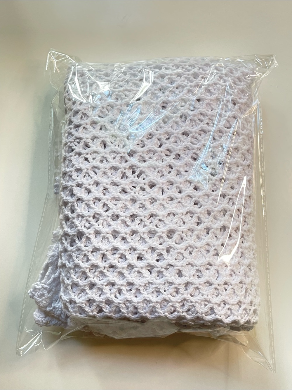Jessica London White Crochet Open Front Cardigan Cover-Up Boho Lace Kimono Top - Picture 9 of 9